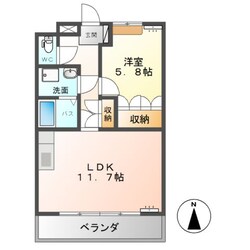 エヌズキャリーの物件間取画像